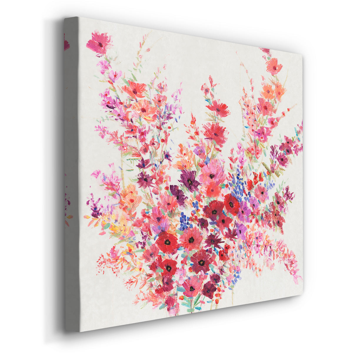 Flowers on a Vine I-Premium Gallery Wrapped Canvas - Ready to Hang
