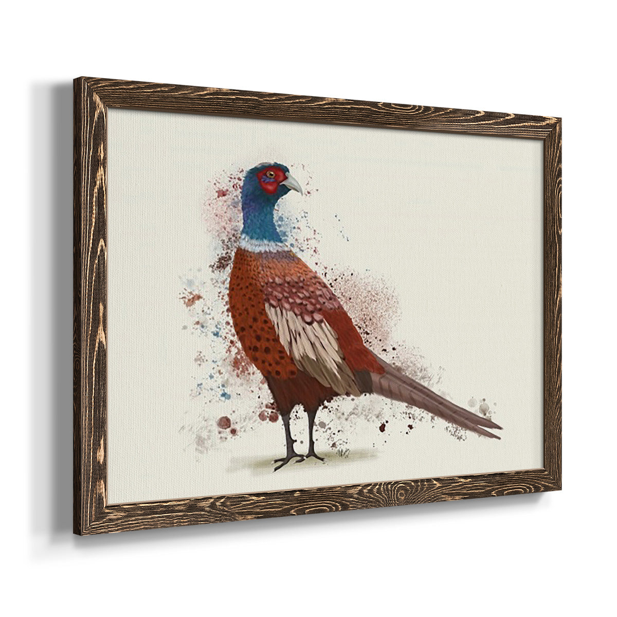 Pheasant Splash 5-Premium Framed Canvas - Ready to Hang