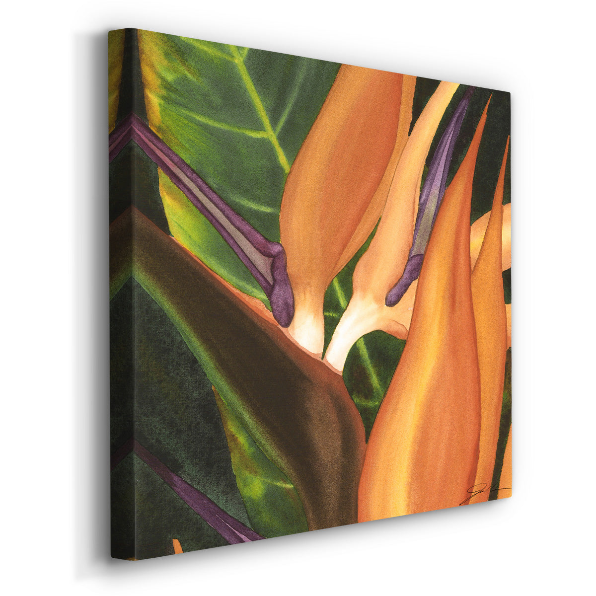 Bird of Paradise Tile I-Premium Gallery Wrapped Canvas - Ready to Hang