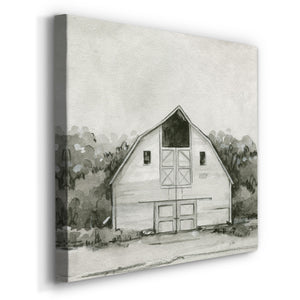 Solemn Barn Sketch III-Premium Gallery Wrapped Canvas - Ready to Hang