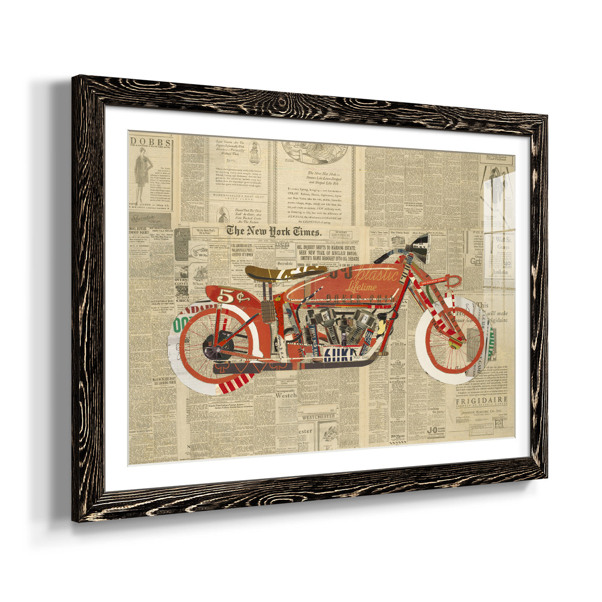 Vintage Red-Premium Framed Print - Ready to Hang