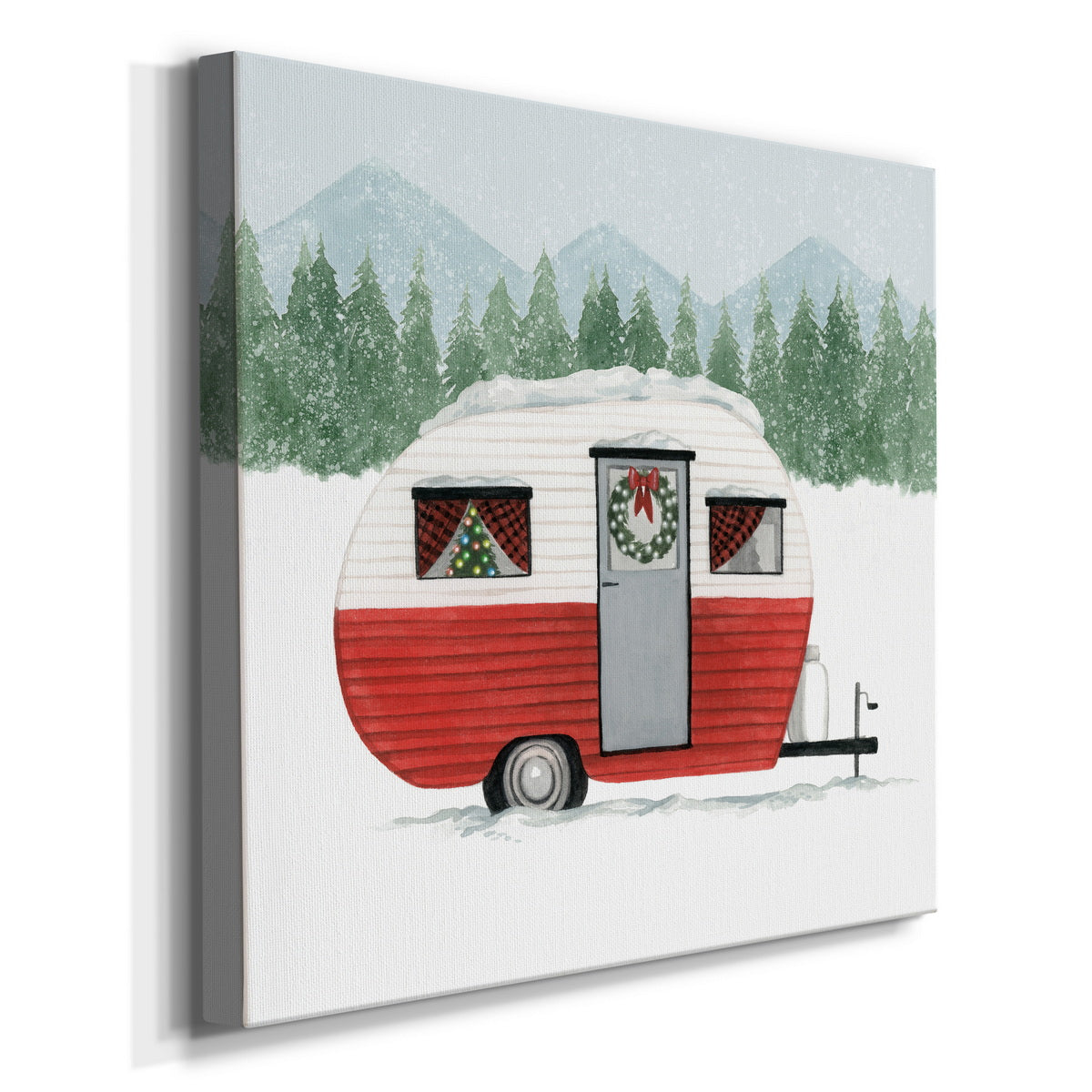 Camping for Christmas II-Premium Gallery Wrapped Canvas - Ready to Hang