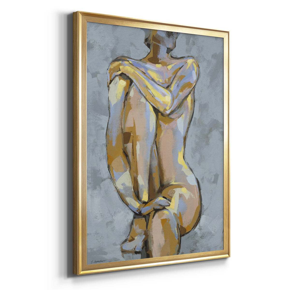 Grey Maiden I Premium Framed Print - Ready to Hang