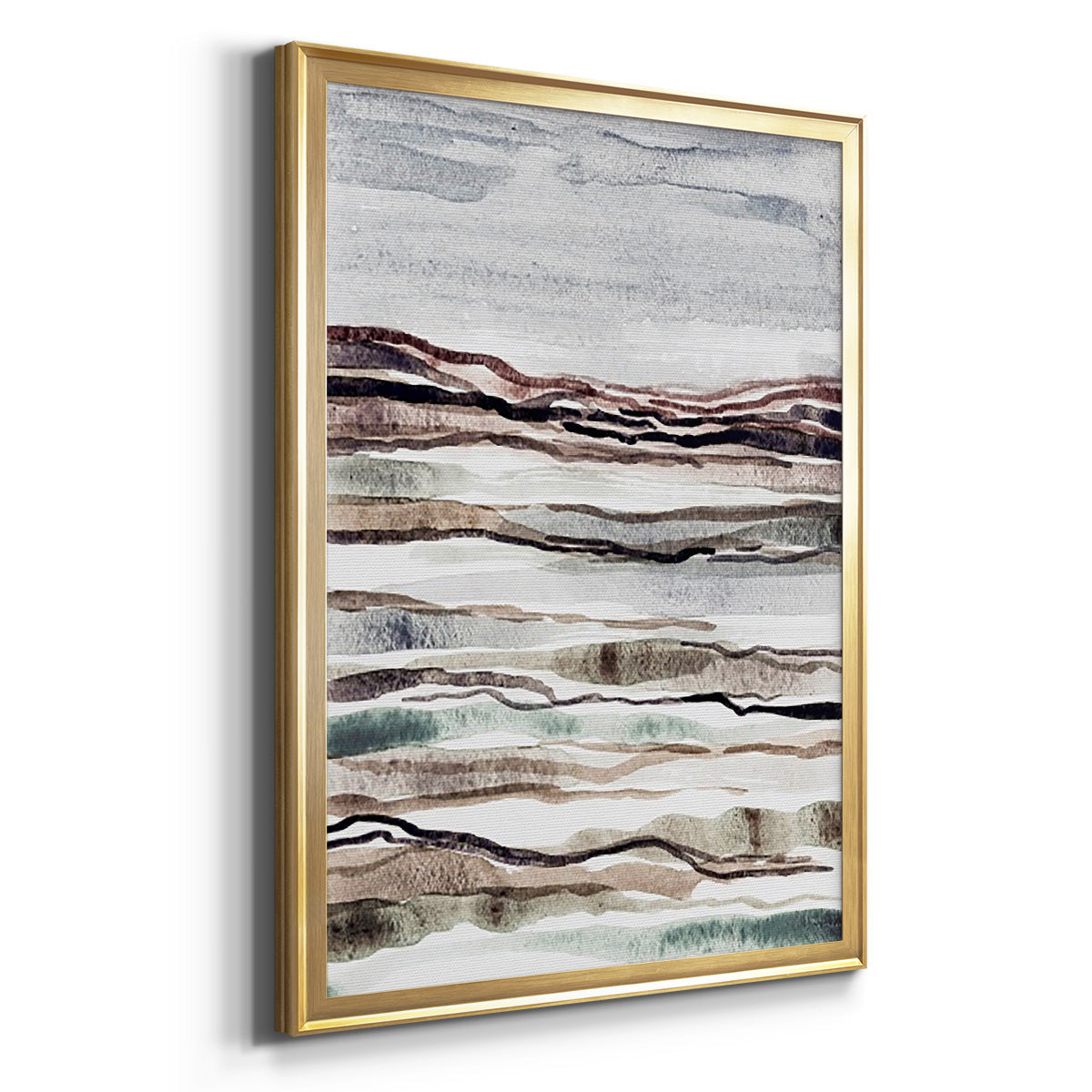 Muted Earth Layers I Premium Framed Print - Ready to Hang