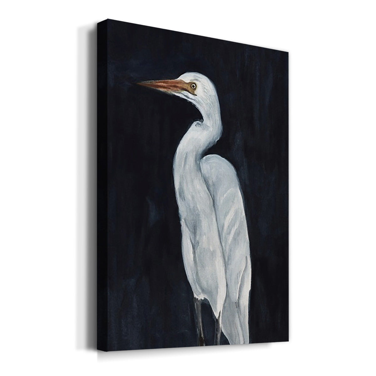 Calm Great Egret I Premium Gallery Wrapped Canvas - Ready to Hang