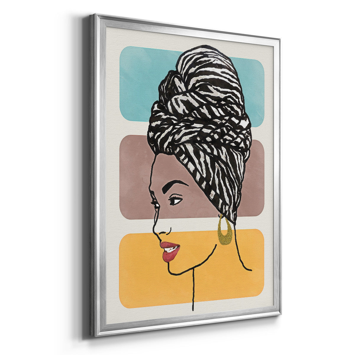 Head Wrap II Premium Framed Print - Ready to Hang