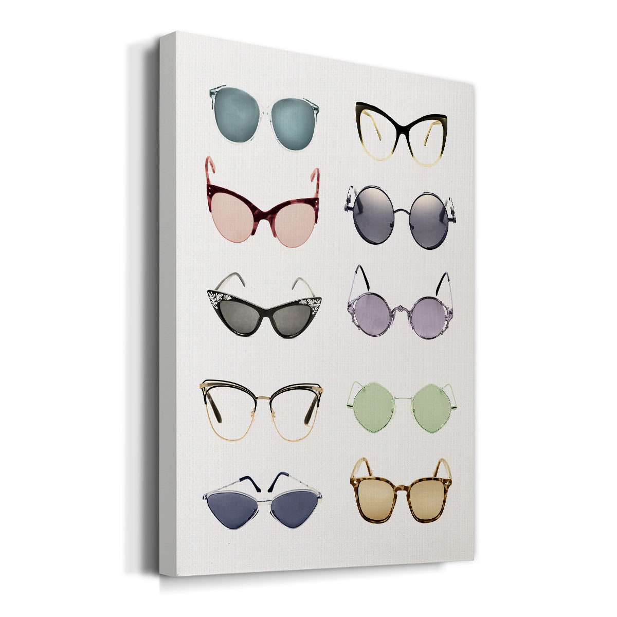 Vintage Glasses I Premium Gallery Wrapped Canvas - Ready to Hang