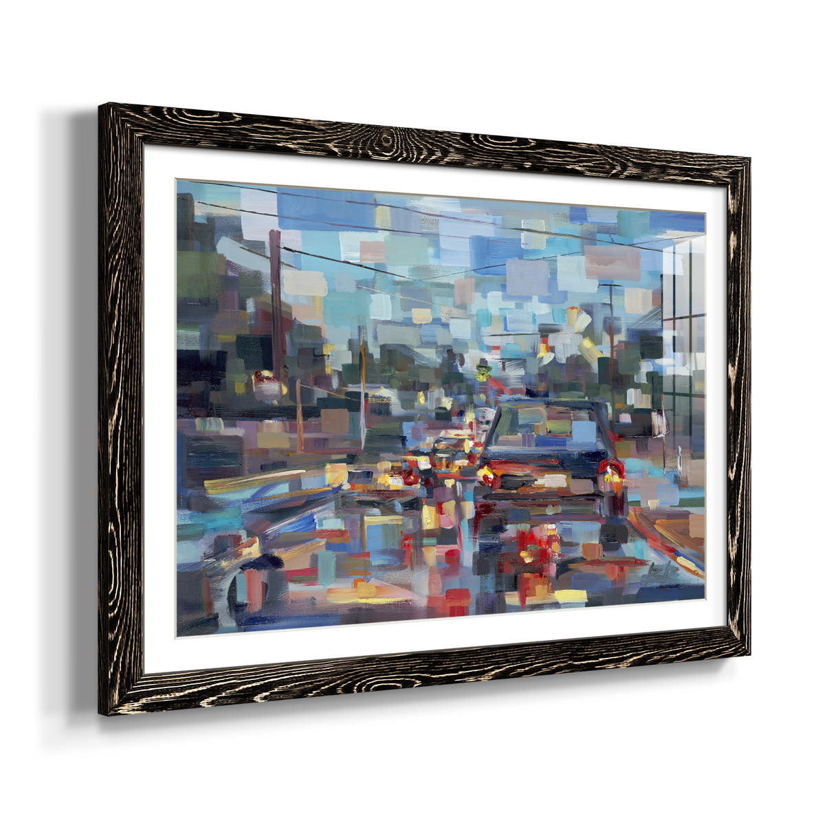 Red Traffic-Premium Framed Print - Ready to Hang