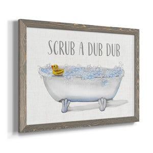 Scrub A Dub-Premium Framed Canvas - Ready to Hang