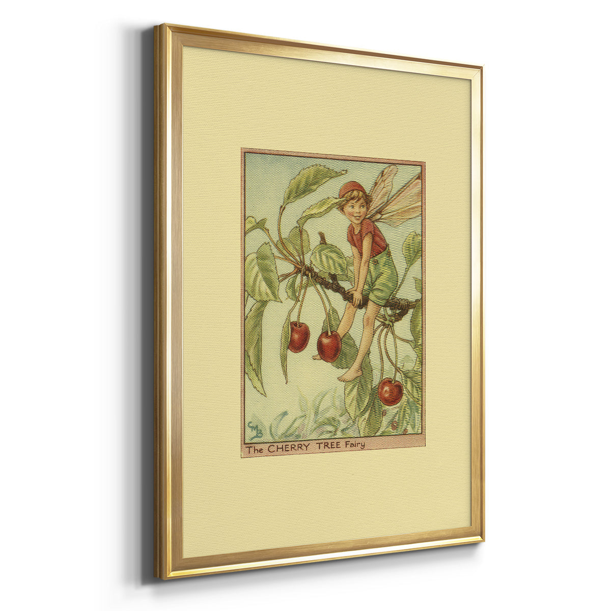 The Cherry Tree Fairy Premium Framed Print - Ready to Hang