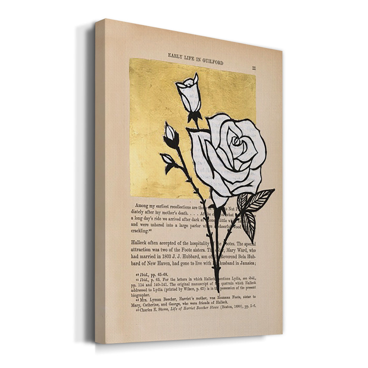 Floral Diary III Premium Gallery Wrapped Canvas - Ready to Hang