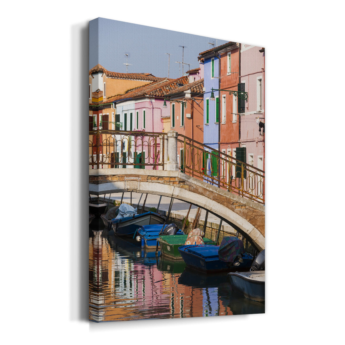 Colorful Canal Premium Gallery Wrapped Canvas - Ready to Hang