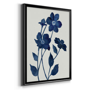 Indigo Bloom II Premium Framed Print - Ready to Hang