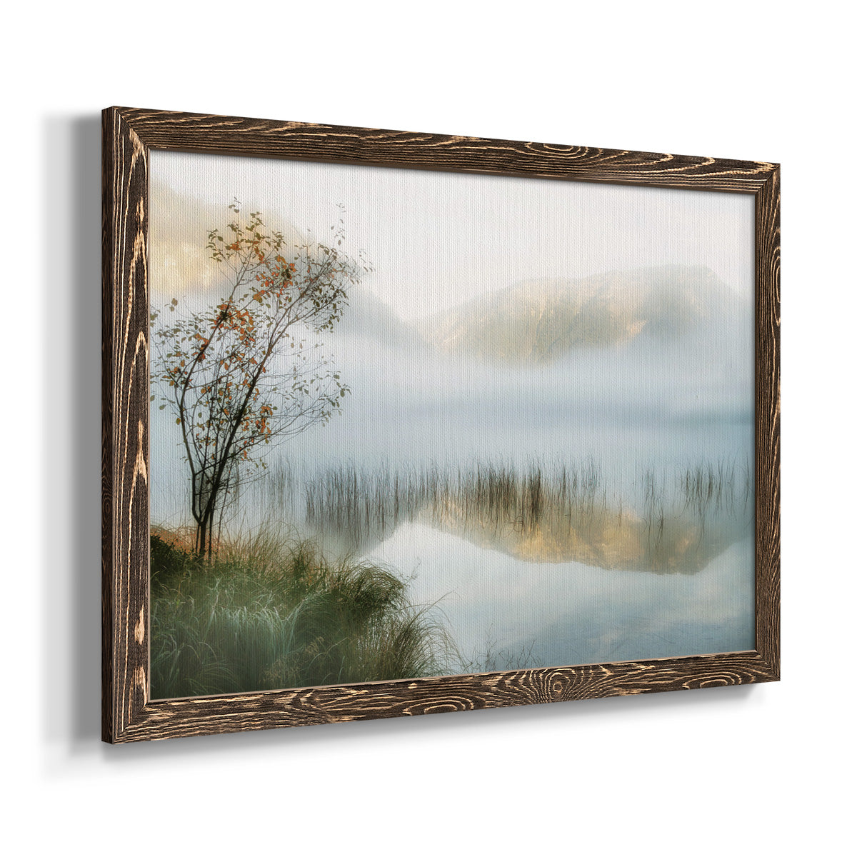 Golden Mirror of October-Premium Framed Canvas - Ready to Hang