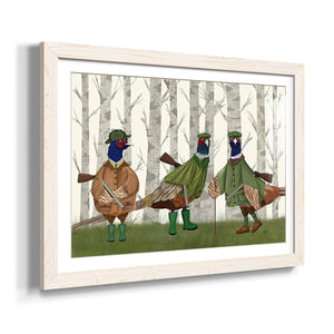 Pheasant Shooting Party Group 2-Premium Framed Print - Ready to Hang