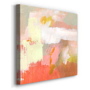 Yellow and Blush II-Premium Gallery Wrapped Canvas - Ready to Hang