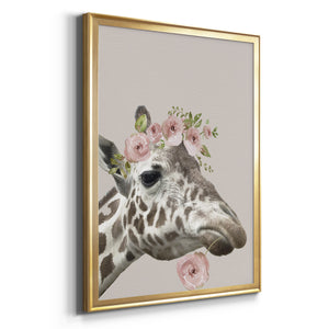 Sepia Botanical Journal I - Modern Framed Canvas Print