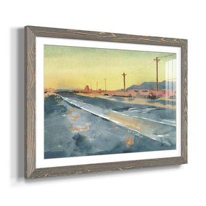 Deserted Highway I-Premium Framed Print - Ready to Hang