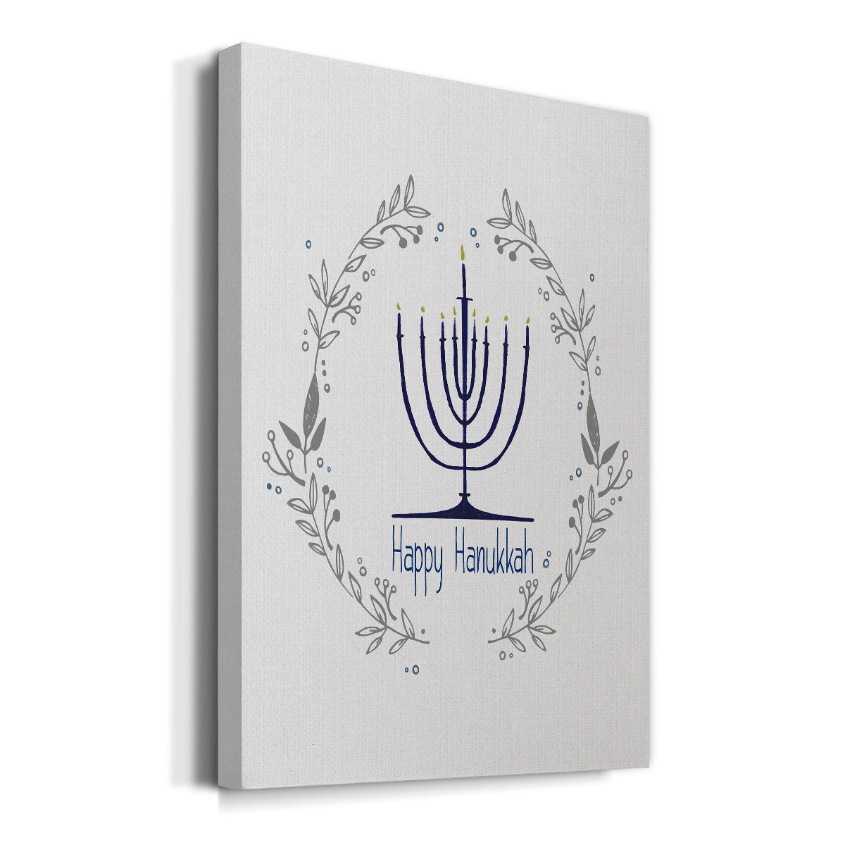 Happy Hanukkah II Premium Gallery Wrapped Canvas - Ready to Hang