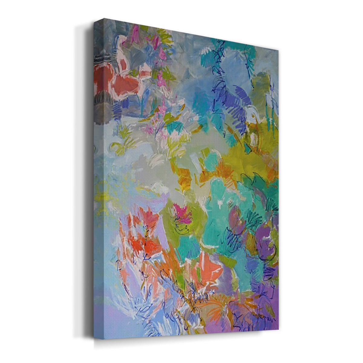 Let Me Bloom I Am Premium Gallery Wrapped Canvas - Ready to Hang