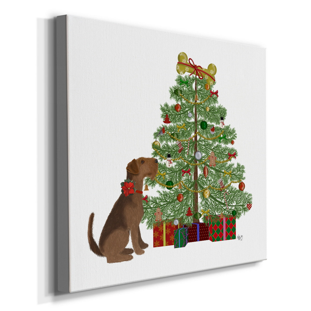 Christmas Des - Bone Tree-Premium Gallery Wrapped Canvas - Ready to Hang
