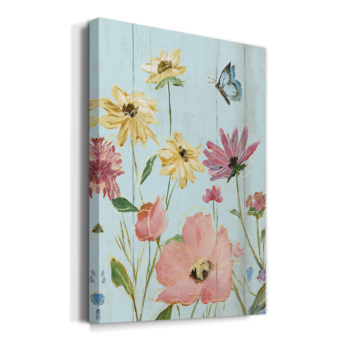 Wildflower Flutter II Premium Gallery Wrapped Canvas - Ready to Hang