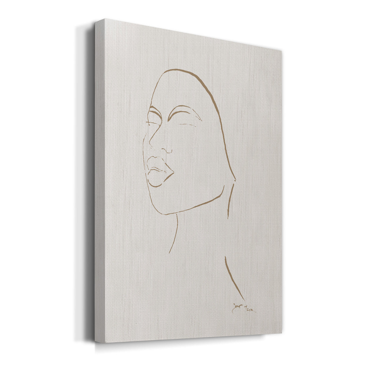 Portrait Sketch II Premium Gallery Wrapped Canvas - Ready to Hang