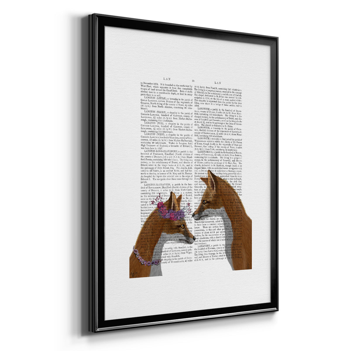 Fox Lovers Premium Framed Print - Ready to Hang