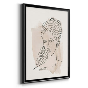 Greek Busts V Premium Framed Print - Ready to Hang