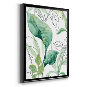 Tropical Palm Chorus I Premium Framed Print - Ready to Hang