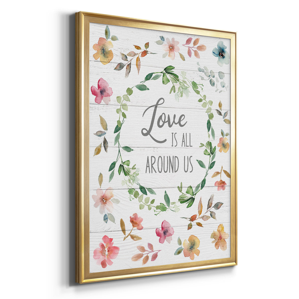 Love is All Around Us Premium Framed Print - Ready to Hang
