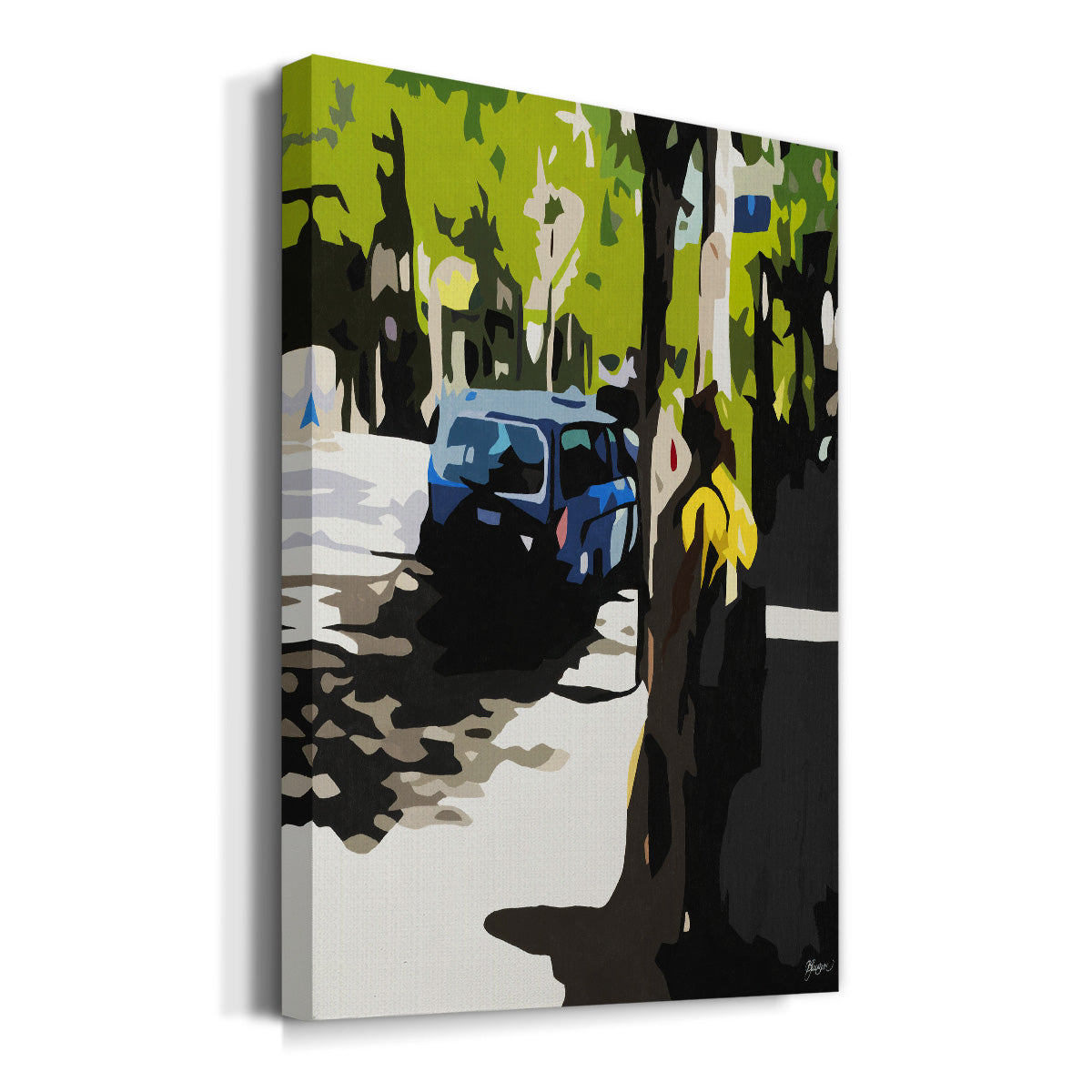 A Volvo in Ballard Premium Gallery Wrapped Canvas - Ready to Hang
