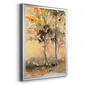 Fall Foliage Watercolor II Premium Framed Print - Ready to Hang