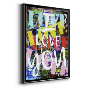 Graffiti Love II Premium Framed Print - Ready to Hang