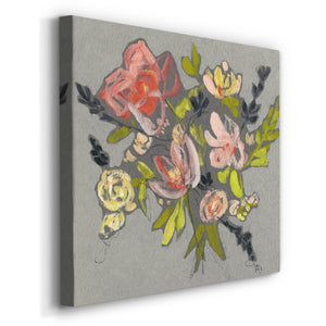 Blush & Paynes Bouquet I-Premium Gallery Wrapped Canvas - Ready to Hang