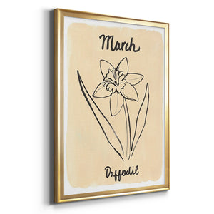 Birth Month III Premium Framed Print - Ready to Hang