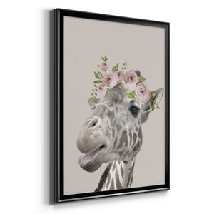 Sepia Botanical Journal I - Modern Framed Canvas Print