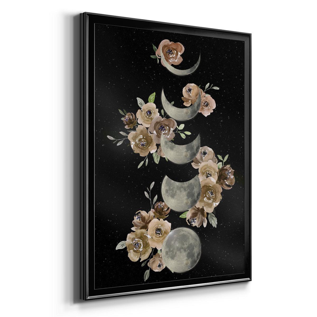 Bohemian Lunar Phases Premium Framed Print - Ready to Hang
