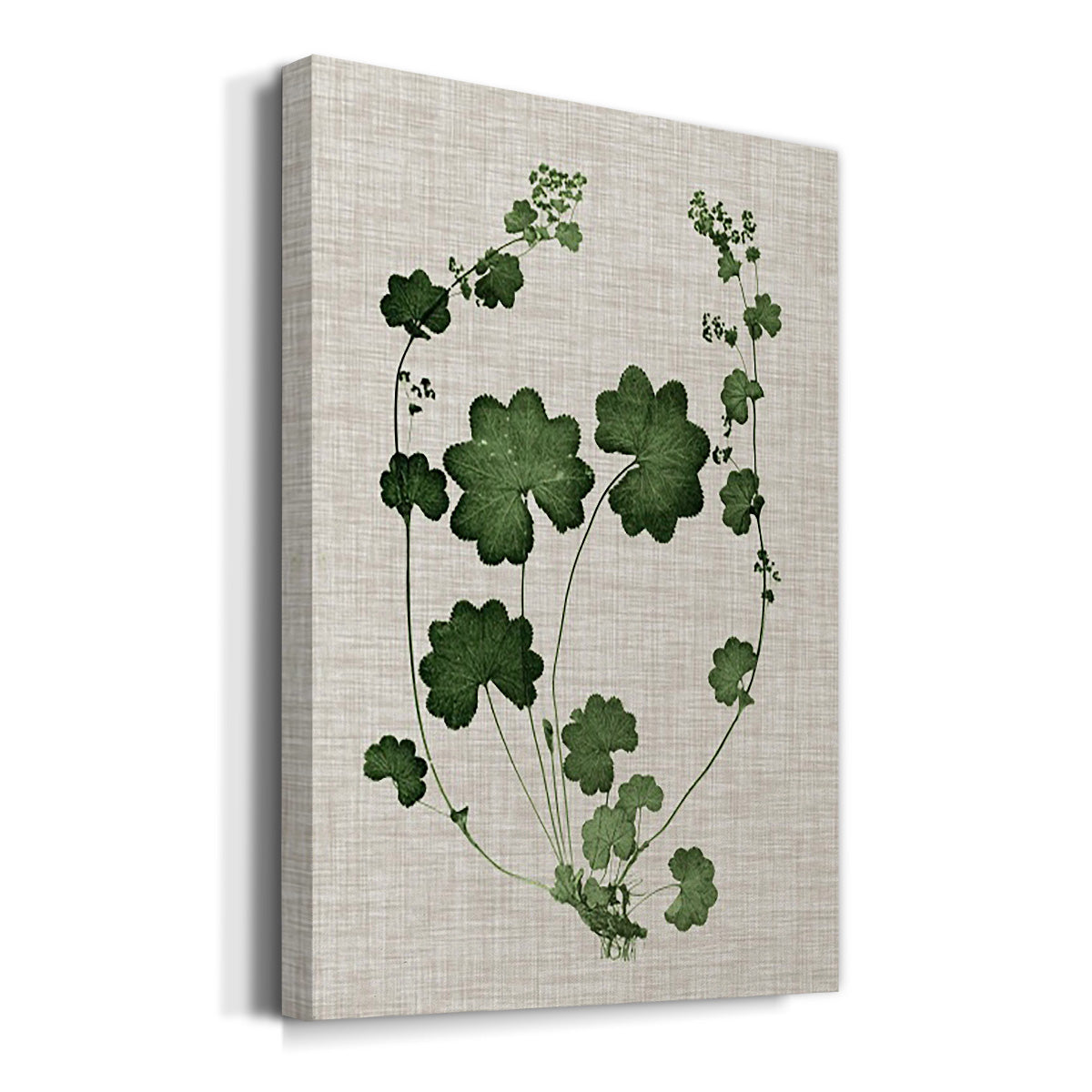 Forest Foliage on Linen II Premium Gallery Wrapped Canvas - Ready to Hang