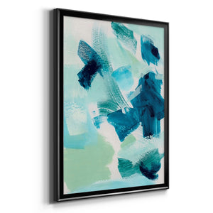 Teal Composition II Premium Framed Print - Ready to Hang