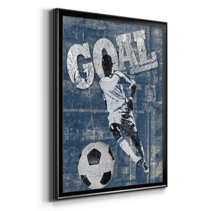 Goal Scorer Premium Framed Print - Ready to Hang
