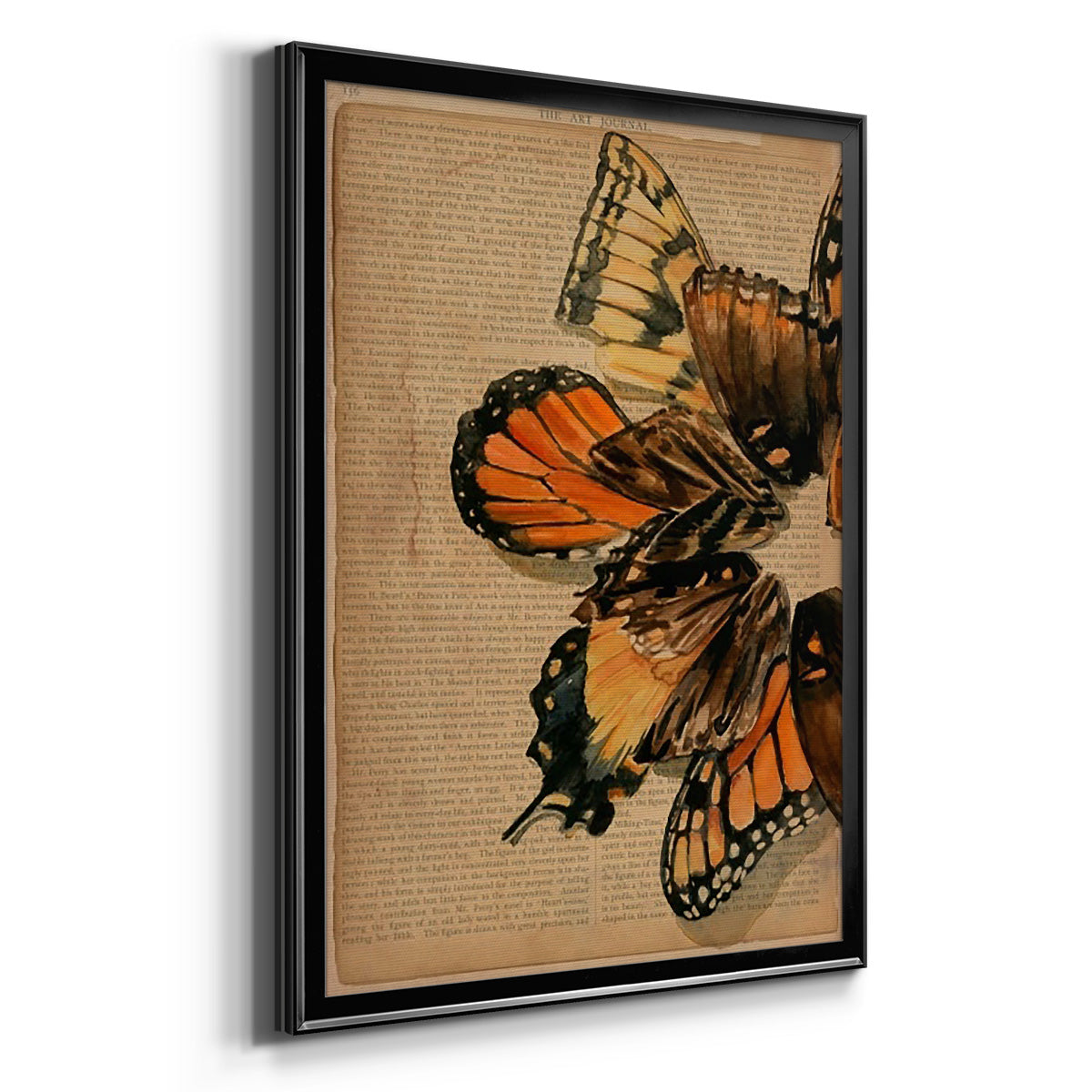 Winged Wreath II Premium Framed Print - Ready to Hang