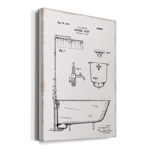 Vintage Bath I Premium Gallery Wrapped Canvas - Ready to Hang