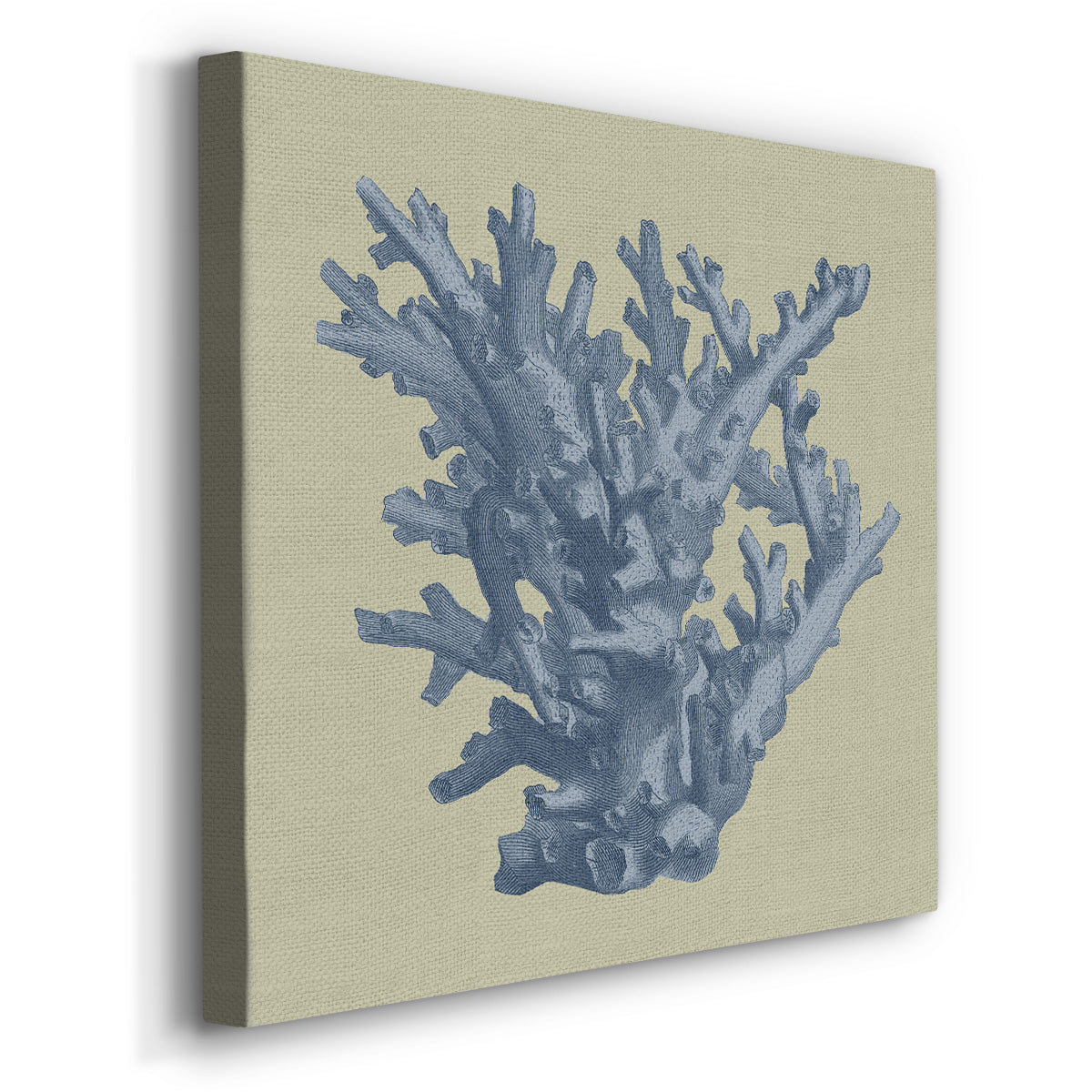 Chambray Coral I-Premium Gallery Wrapped Canvas - Ready to Hang