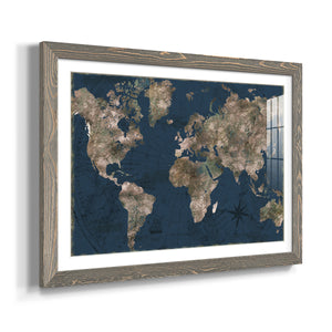 Navy Atlas-Premium Framed Print - Ready to Hang