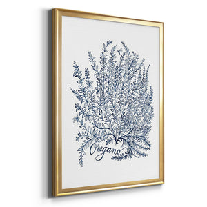 Summer Herb Garden Sketches II Premium Framed Print - Ready to Hang