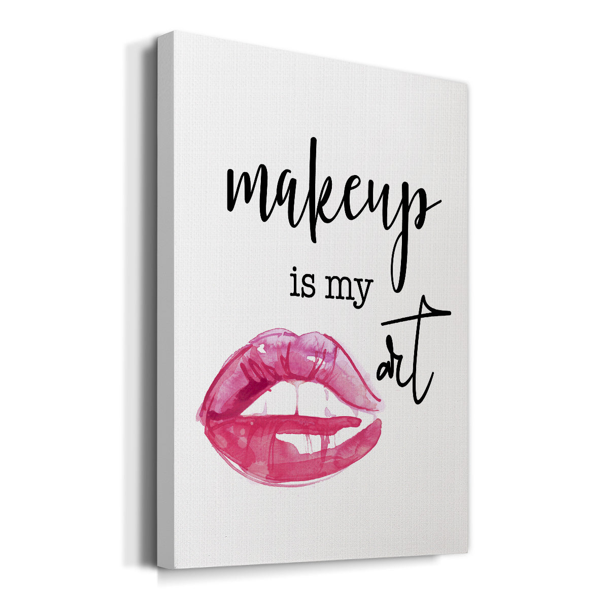 Makeup is My Art Premium Gallery Wrapped Canvas - Ready to Hang
