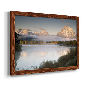 Snake River Fog-Premium Framed Canvas - Ready to Hang