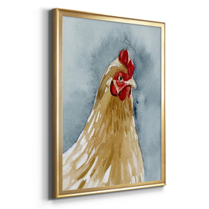 Chicken Portrait II Premium Framed Print - Ready to Hang