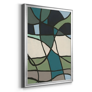 Multicolor Stained Glass I Premium Framed Print - Ready to Hang